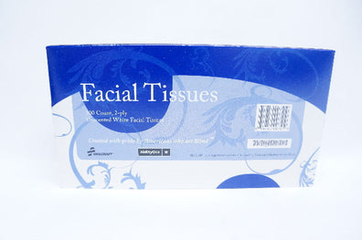 SkilCraft Facial Tissues Unscented White Facial Tissues 100 Count, 2-Ply lot of 12